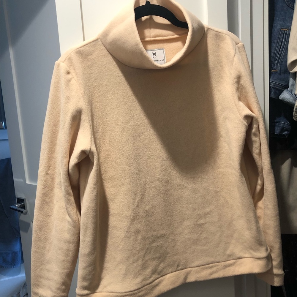 Womens large Dudley Stevens park slope turtleneck L blush